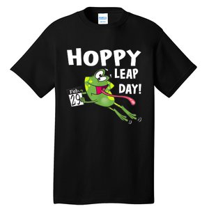 Funny Frog Hoppy Leap Day February 29 Leap Year Birthday Tall T-Shirt