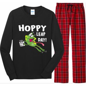 Funny Frog Hoppy Leap Day February 29 Leap Year Birthday Long Sleeve Pajama Set