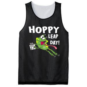 Funny Frog Hoppy Leap Day February 29 Leap Year Birthday Mesh Reversible Basketball Jersey Tank