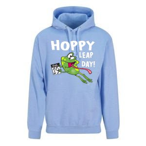 Funny Frog Hoppy Leap Day February 29 Leap Year Birthday Unisex Surf Hoodie