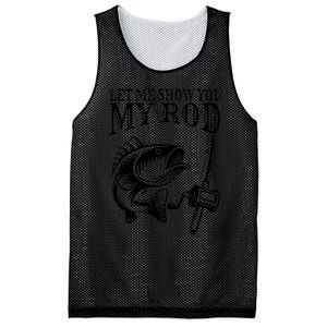 Funny Fishing Humor Sayings Let Me Show You Mine Mesh Reversible Basketball Jersey Tank