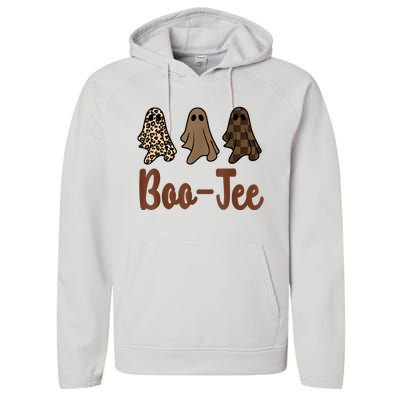 Funny Fall Halloween Ghost Boujee BooJee Spooky Season Cute Performance Fleece Hoodie