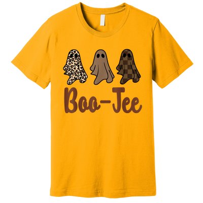 Funny Fall Halloween Ghost Boujee BooJee Spooky Season Cute Premium T-Shirt