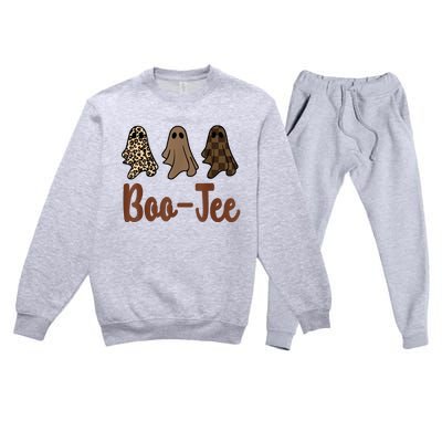 Funny Fall Halloween Ghost Boujee BooJee Spooky Season Cute Premium Crewneck Sweatsuit Set