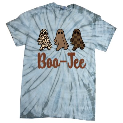 Funny Fall Halloween Ghost Boujee BooJee Spooky Season Cute Tie-Dye T-Shirt