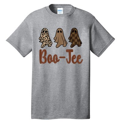 Funny Fall Halloween Ghost Boujee BooJee Spooky Season Cute Tall T-Shirt