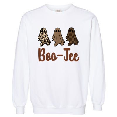 Funny Fall Halloween Ghost Boujee BooJee Spooky Season Cute Garment-Dyed Sweatshirt