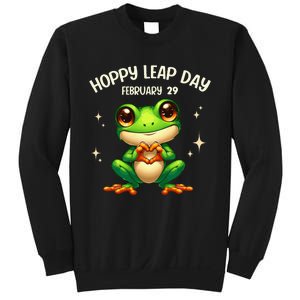 Funny Frog Hoppy Leap Day February 29 Hoppy Leap Day Sweatshirt