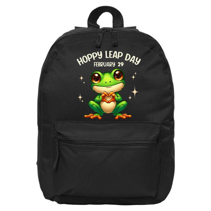 Funny Frog Hoppy Leap Day February 29 Hoppy Leap Day 16 in Basic Backpack