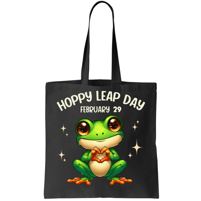 Funny Frog Hoppy Leap Day February 29 Hoppy Leap Day Tote Bag