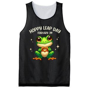 Funny Frog Hoppy Leap Day February 29 Hoppy Leap Day Mesh Reversible Basketball Jersey Tank