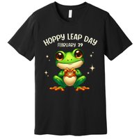 Funny Frog Hoppy Leap Day February 29 Hoppy Leap Day Premium T-Shirt