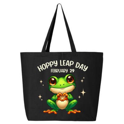 Funny Frog Hoppy Leap Day February 29 Hoppy Leap Day 25L Jumbo Tote