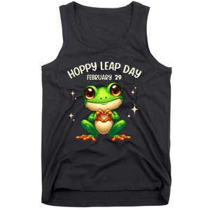 Funny Frog Hoppy Leap Day February 29 Hoppy Leap Day Tank Top