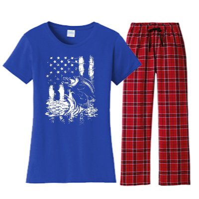 Fishing Women's Flannel Pajama Set