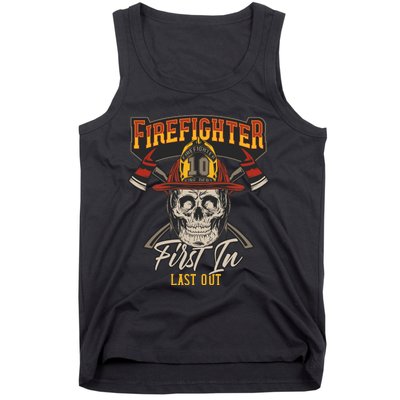 Firefighter First In Last Out Tank Top