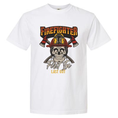 Firefighter First In Last Out Garment-Dyed Heavyweight T-Shirt