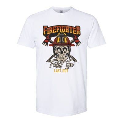 Firefighter First In Last Out Softstyle CVC T-Shirt