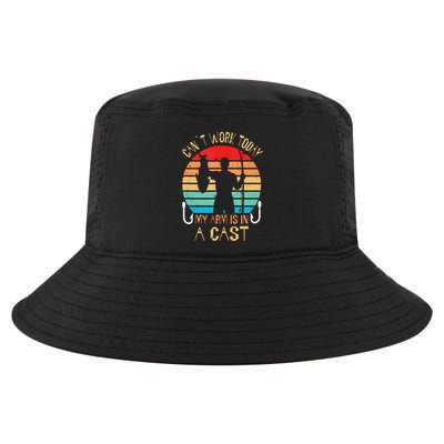 Funny Fisherman I CanT Work Today My Arm Is In A Cast Cool Comfort Performance Bucket Hat