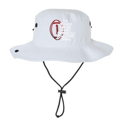 Funny Football I'm Just Here For The Food And Halftime Show Gift Legacy Cool Fit Booney Bucket Hat