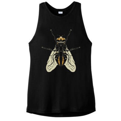 Fly Funny Insect Animal Lazy DIY Costume Easy Halloween Ladies PosiCharge Tri-Blend Wicking Tank