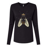 Fly Funny Insect Animal Lazy DIY Costume Easy Halloween Womens Cotton Relaxed Long Sleeve T-Shirt