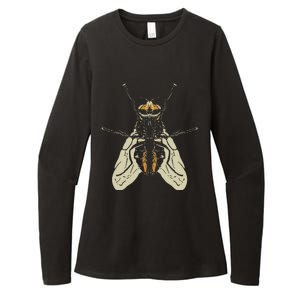 Fly Funny Insect Animal Lazy DIY Costume Easy Halloween Womens CVC Long Sleeve Shirt