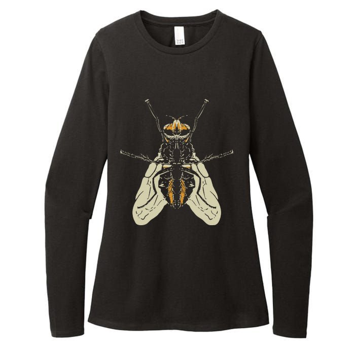 Fly Funny Insect Animal Lazy DIY Costume Easy Halloween Womens CVC Long Sleeve Shirt