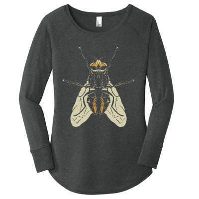 Fly Funny Insect Animal Lazy DIY Costume Easy Halloween Women's Perfect Tri Tunic Long Sleeve Shirt