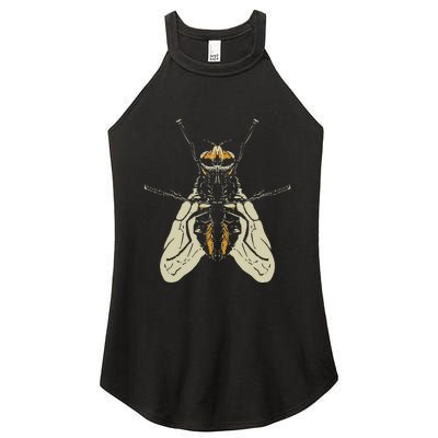 Fly Funny Insect Animal Lazy DIY Costume Easy Halloween Women's Perfect Tri Rocker Tank