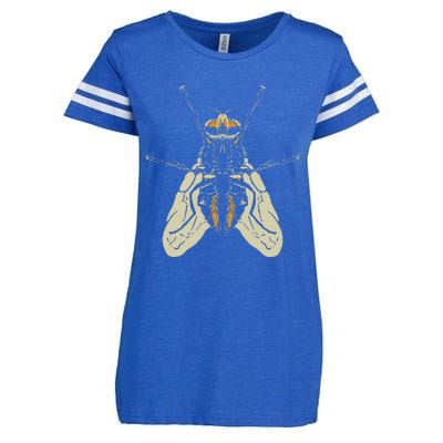 Fly Funny Insect Animal Lazy DIY Costume Easy Halloween Enza Ladies Jersey Football T-Shirt