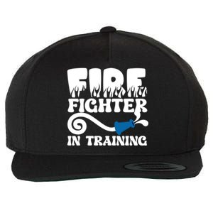 Future Firefighter In Training Future Fire Great Gift Wool Snapback Cap