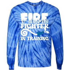 Future Firefighter In Training Future Fire Great Gift Tie-Dye Long Sleeve Shirt