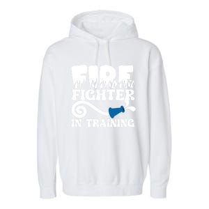 Future Firefighter In Training Future Fire Great Gift Garment-Dyed Fleece Hoodie