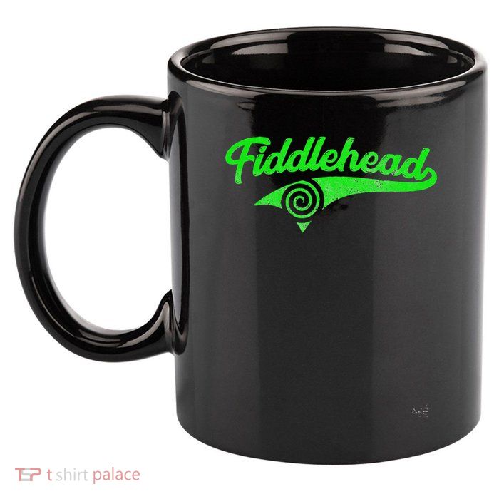 Fiddlehead 11oz C Handle Ceramic Mug