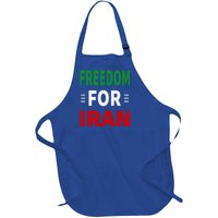 Freedom For Iran Funny Gift Life Freedom Gift For Iran Gift Full-Length Apron With Pockets