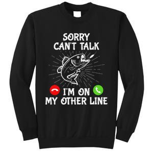 Funny Fishing I'm On My Other Line Fisherman Bass Fishing Sweatshirt