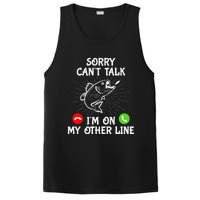 Funny Fishing I'm On My Other Line Fisherman Bass Fishing PosiCharge Competitor Tank