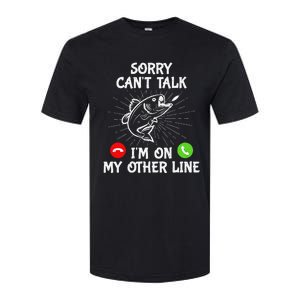 Funny Fishing I'm On My Other Line Fisherman Bass Fishing Softstyle CVC T-Shirt