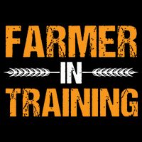 Funny Farmer In Training Apparel Farm Farming Flexfit Unipanel Trucker Cap