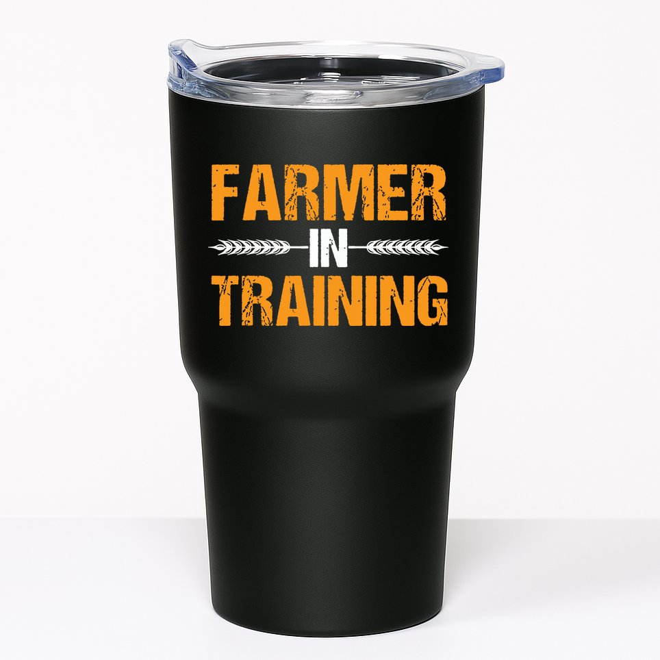 Funny Farmer In Training Apparel Farm Farming Tumbler