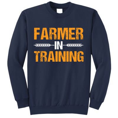 Funny Farmer In Training Apparel Farm Farming Sweatshirt