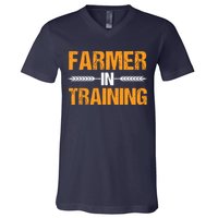 Funny Farmer In Training Apparel Farm Farming V-Neck T-Shirt