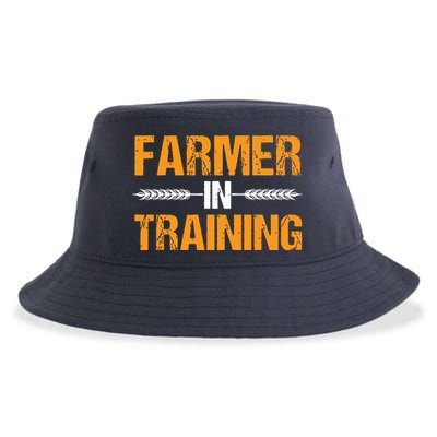 Funny Farmer In Training Apparel Farm Farming Sustainable Bucket Hat