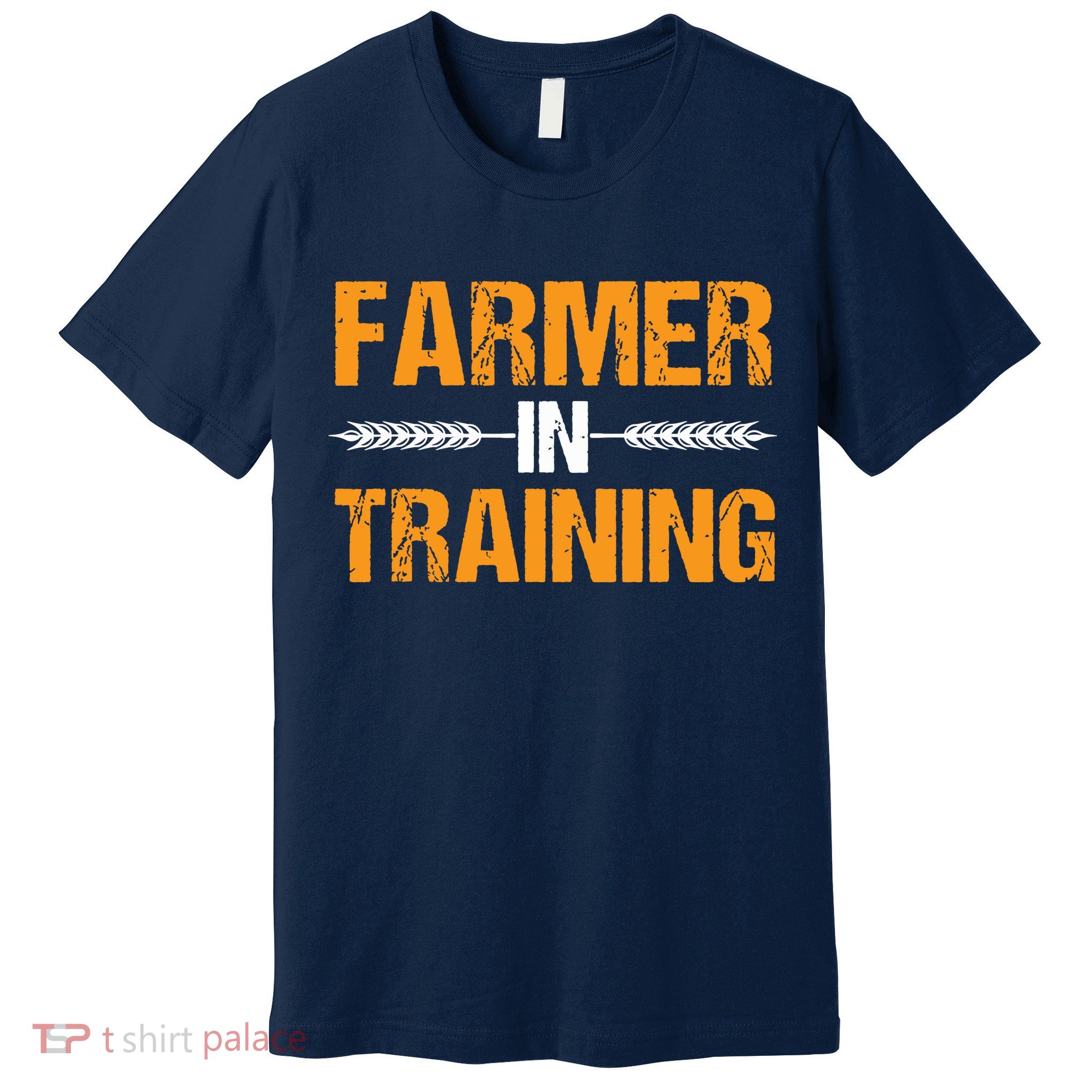 Funny Farmer In Training Apparel Farm Farming Premium T-Shirt