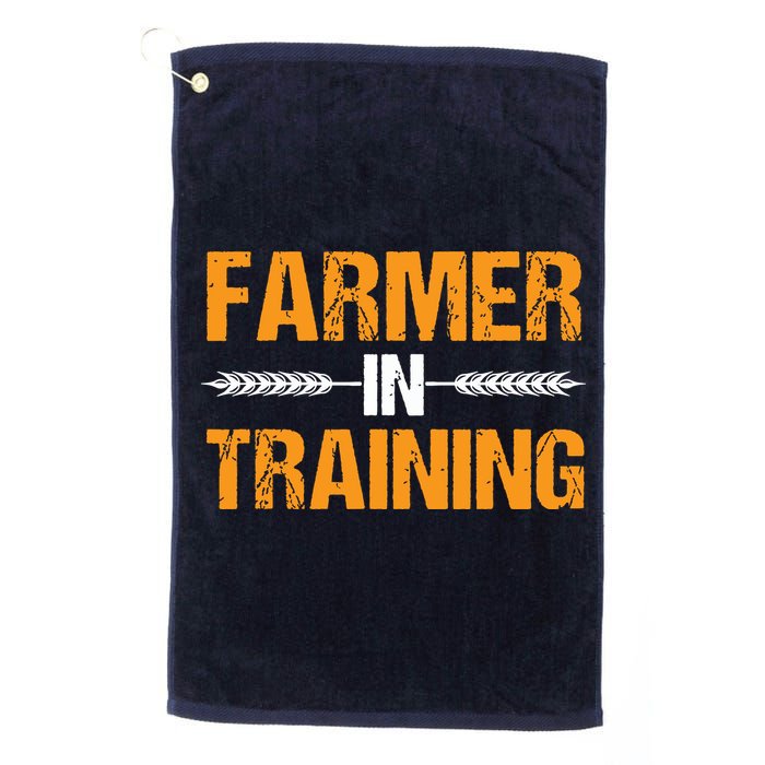Funny Farmer In Training Apparel Farm Farming Golf Towel
