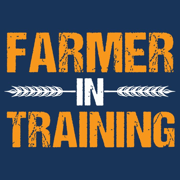 Funny Farmer In Training Apparel Farm Farming Women's V-Neck T-Shirt