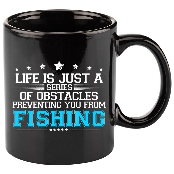 Fishing 11oz C Handle Ceramic Mug