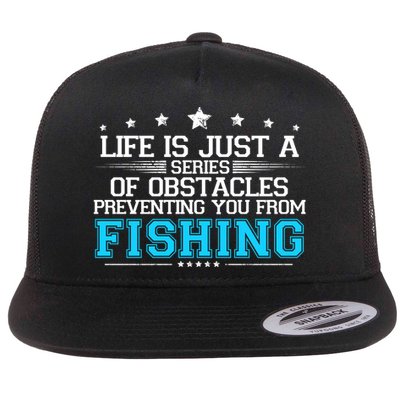 Fishing Flat Bill Trucker Hat
