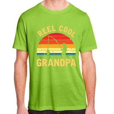 Reel Cool Grandpa Fishing Grandpa Gift Adult ChromaSoft Performance T-Shirt